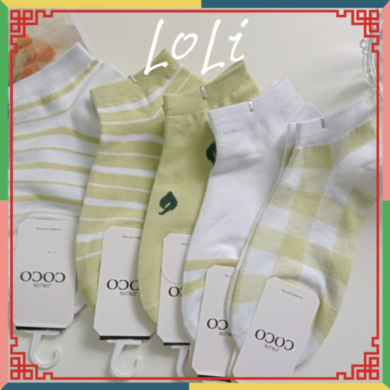 Tất Vớ Nữ Cổ Ngắn In Hình Dễ Thương Phong Cách Hàn Quốc Cho Nữ (TN002)