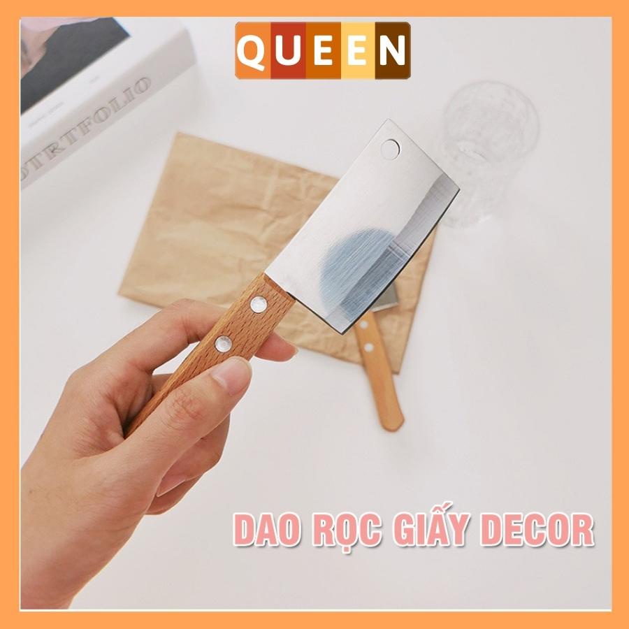 Dao rọc giấy mini, cắt bánh ngọt decor trang trí kiểu dáng siêu ngầu - QUEENHOUSE QH53