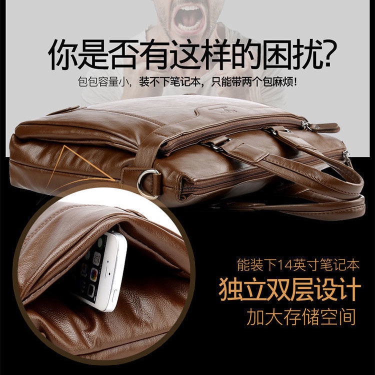 Túi xách da đeo chéo thời trang dành cho nam | BigBuy360 - bigbuy360.vn