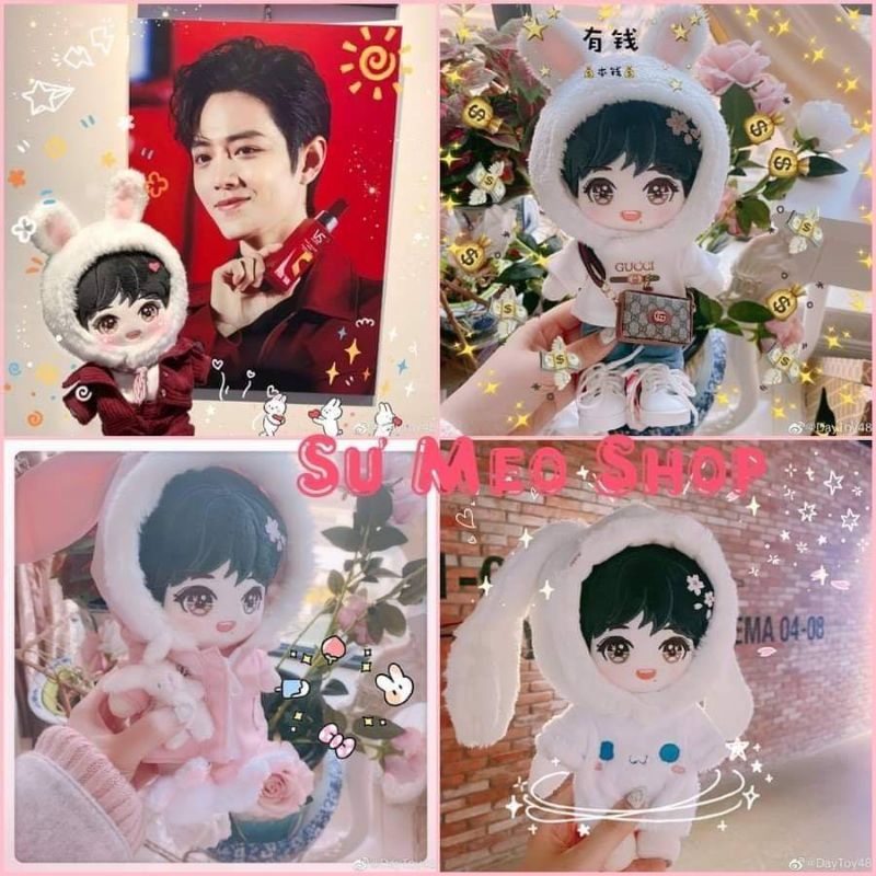 Fullset doll Thỏ Anh Đào 20cm - Tiêu Chiến