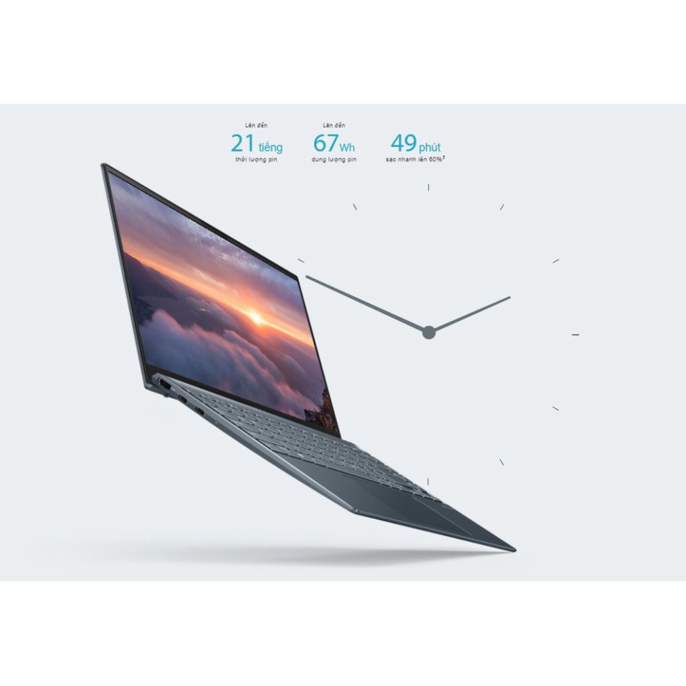 Laptop Asus ZenBook 14 UX425EA-KI439T |Core i7-1165G7 | 16GB | 512GB | Intel Iris Xe | 14" FHD | Win 10 | Xám) | BigBuy360 - bigbuy360.vn