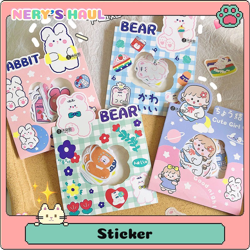 Set 30 hình dán sticker hoạt hình đáng yêu 🔆