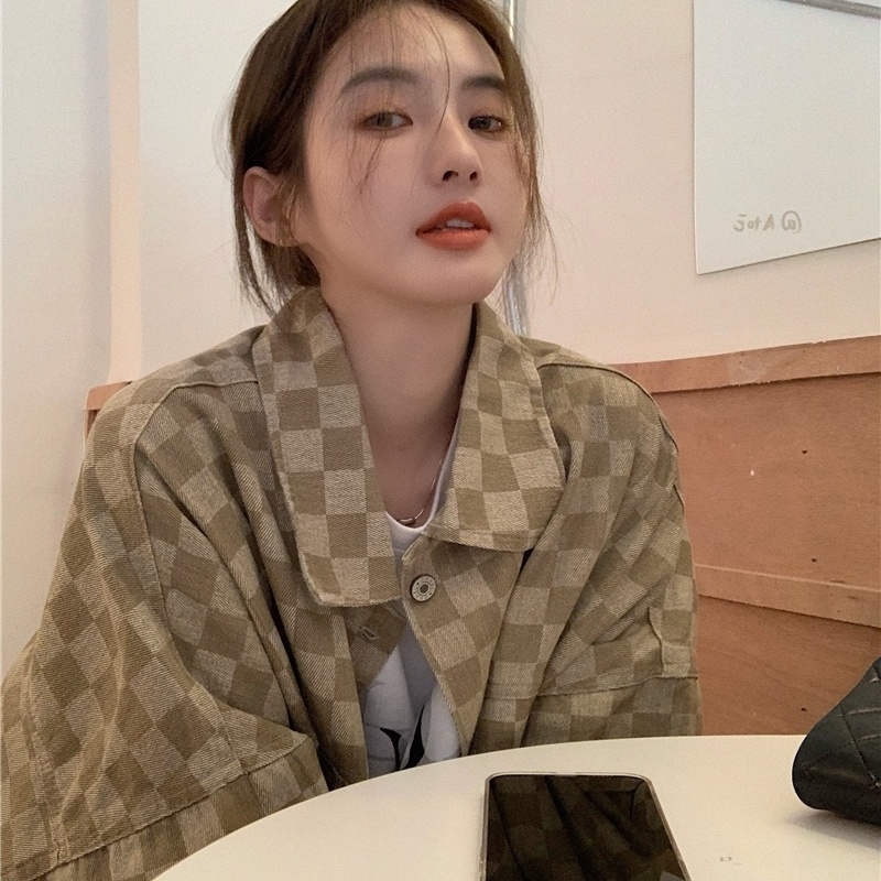 Áo Khoác Dáng Rộng Mỏng Phong Cách Hàn Quốc Mùa Thu