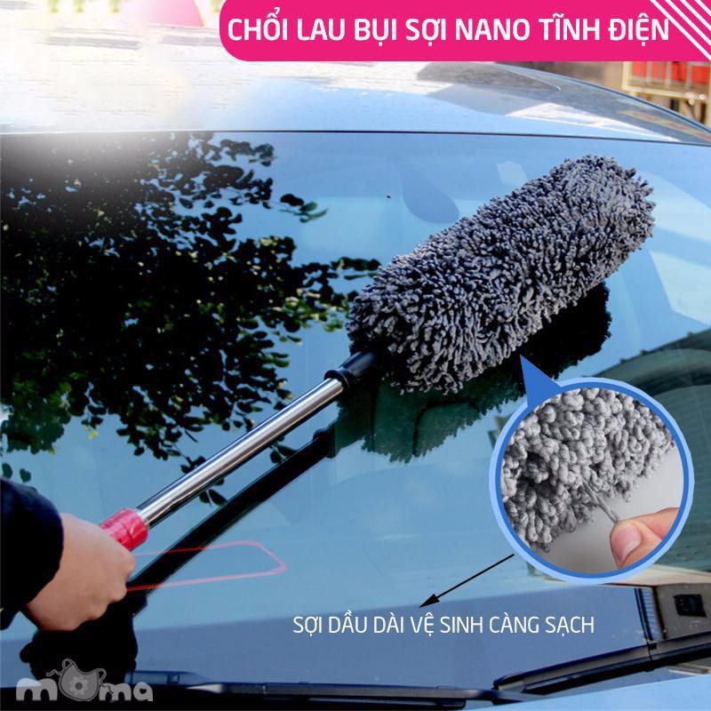 Chổi Lau Xe Ô tô, Chổi Rửa Xe Ô tô Tiện Lợi Dễ Lau Rửa Vệ Sinh Xe - Cán cầm có thể thay đổi dài ngắn