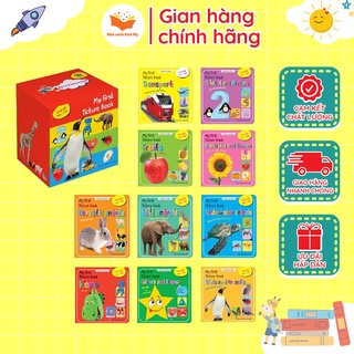 Sách - Combo 10 Bộ Thẻ Bìa Cứng Thư Viện Hình Ảnh Đầu Tiên Cho Bé My First Picture Book