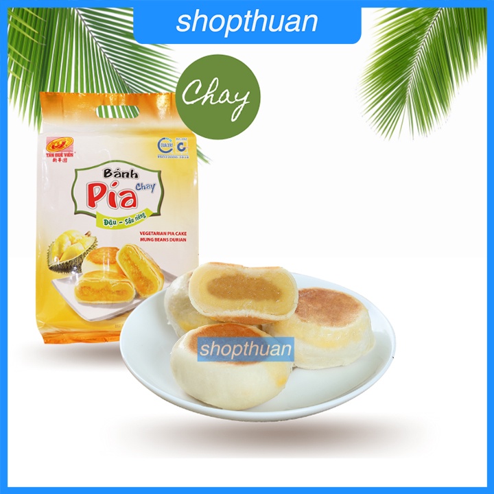 Bánh pía chay đậu sầu riêng Tân Huê Viên 480g