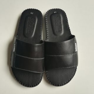 Dép Nam quai ngang da bò thật mẫu adidas sang trọng hàng đóng thương hiệu Bảo Anh