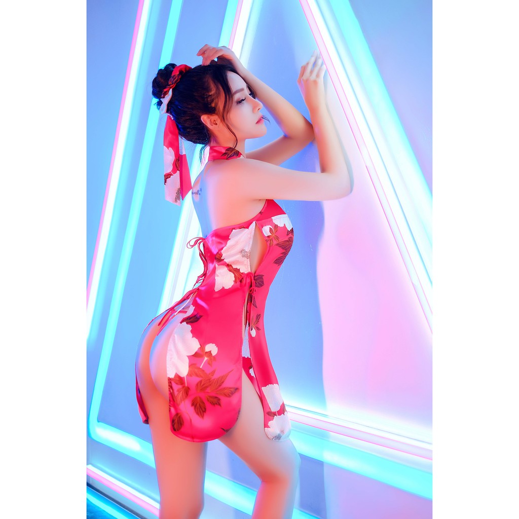 [Mã FASHIONMALLT4 giảm 15% đơn 150k] Sexy Forever Váy Ngủ Sườn Xám Trung Hoa QIPAO