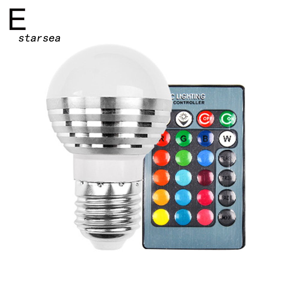 Bóng Đèn Led Thông Minh E27 / E14 Rgb Có Thể Thay Đổi Màu Sắc Theo Nhiệt Độ Độc Đáo Kèm Phụ Kiện