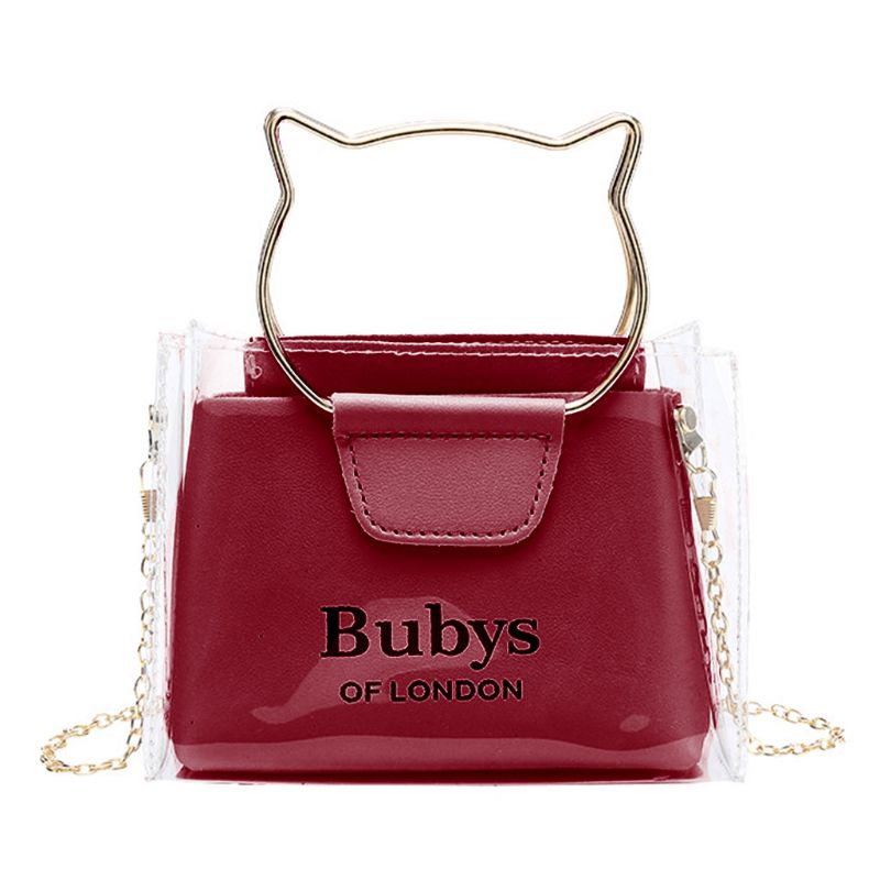 Túi Đeo Chéo Trong Suốt Nhỏ Nhắn Dễ Thương Thời Trang Đi Biển Cho Nữ