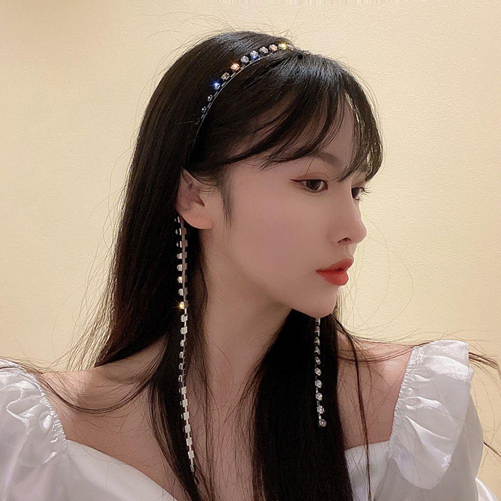 TWINKLE Kẹp Tóc Đính Đá Thời Trang Cho Nữ