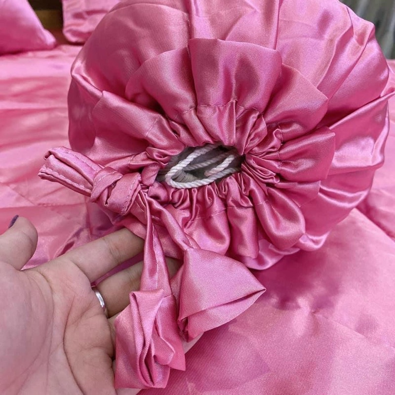 TRỌN BỘ PHI LỤA GIÁ RẺ MÀU HỒNG PHẤN ĐỦ KÍCH THƯỚC