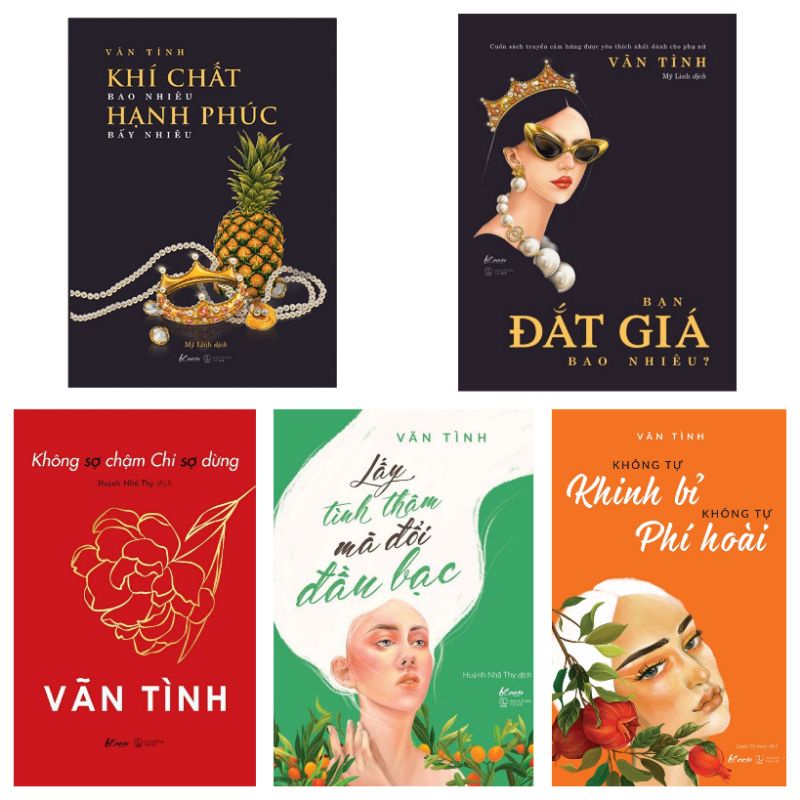 Sách - Tác giả Vãn Tình - Bạn đắt giá, Khí chất, Không sợ chậm, Không sợ khinh bỉ, Lấy tình thâm