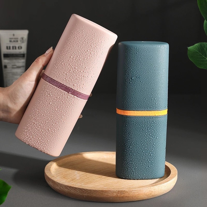 1 Hộp Đựng Bàn Chải Đánh Răng/Cốc Đánh Răng Tiện Dụng Cho Du Lịch Dã Ngoại