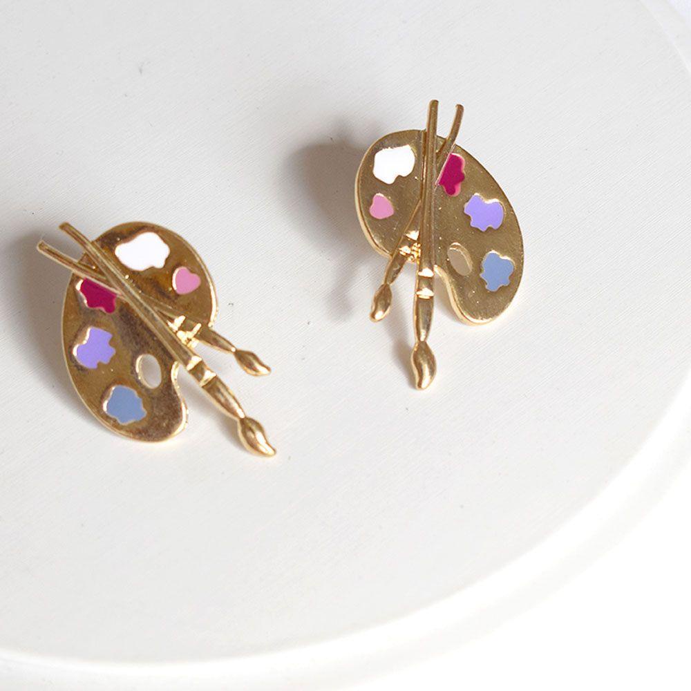 BACK2LIFE Bông Tai Hình Bảng Vẽ Độc Đáo Thời Trang Cho Nữ