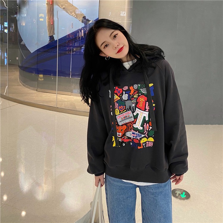 Áo Hoodie INICHI A789 Nam Nữ phong cách Harajuku cá tính chất nỉ cực hot trand | BigBuy360 - bigbuy360.vn