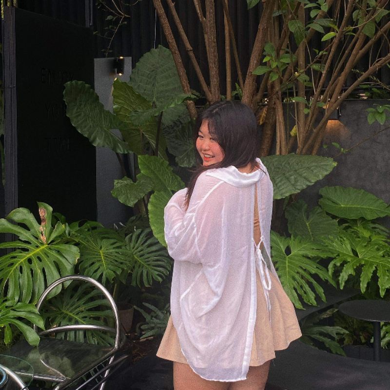 ÁO SƠ MI MỎNG BIGSIZE 100kg đổ lại CỘT DÂY LƯNG ULZZANG