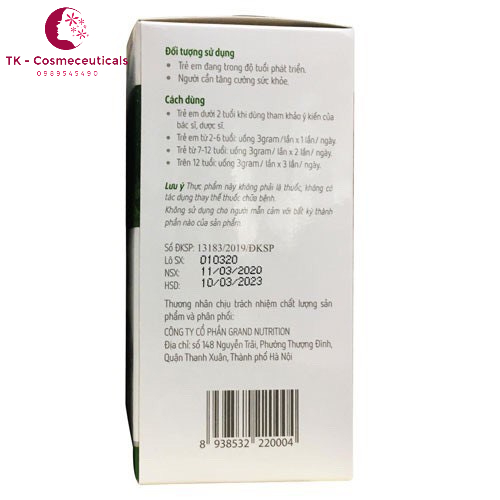 Cốm Sữa Tảo Non G-Brain - Bổ Sung DHA, Các Vitamin Hỗ Trợ Phát Triển Não Bộ Cho Trẻ