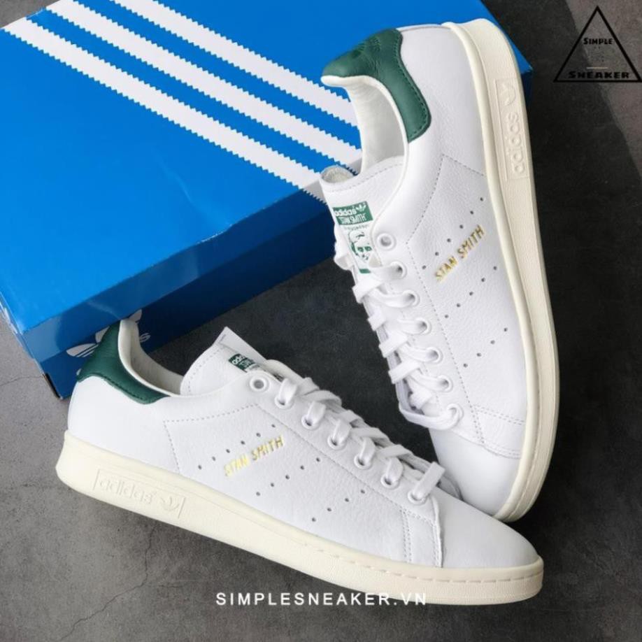 Giày Adidas 💙FREESHIP💙Adidas Stan Smith Vintage Chính Hãng - Giày Stan Smith Gót Xanh Chuẩn Auth [CQ2871] -B31