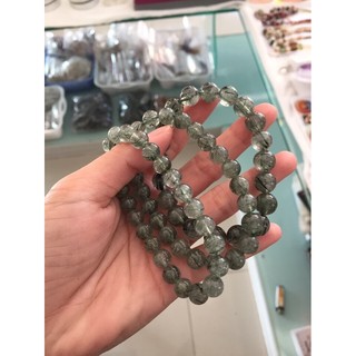 Vòng tay tóc xanh nhiều tóc 8li
