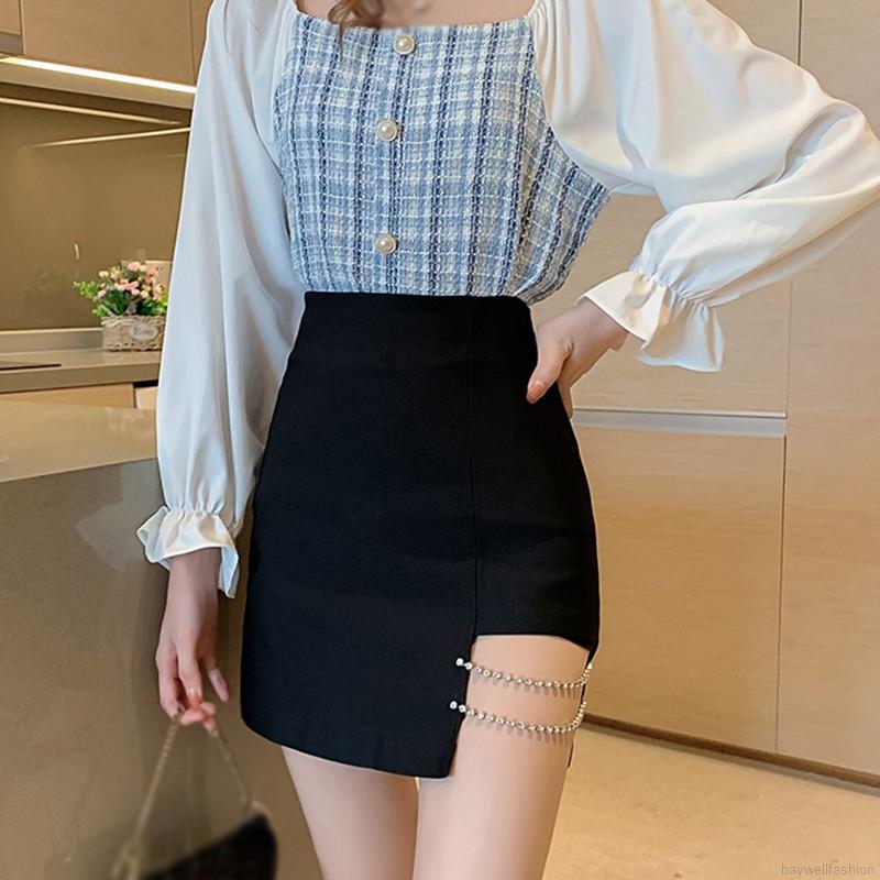 Chân váy eo cao thiết kế theo phong cách quyến rũ hợp thời trang cho nữ | BigBuy360 - bigbuy360.vn