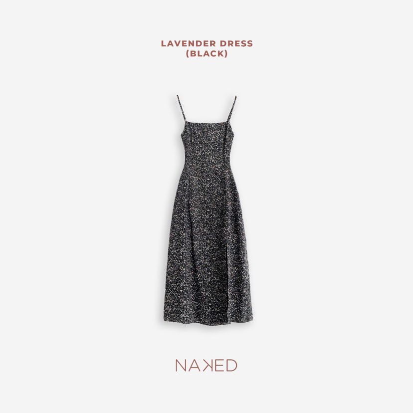 Váy hai dây hoa nhí sẻ Naked by V - Lavender Dress