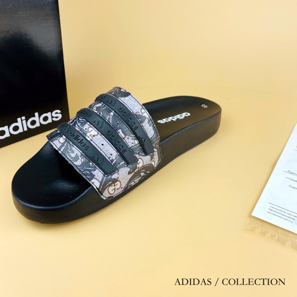 Dép Nam ADIDASS DS 110  Mẫu Mới - Dép Nam Quai Ngang Form Dáng Thể Thao Full Box