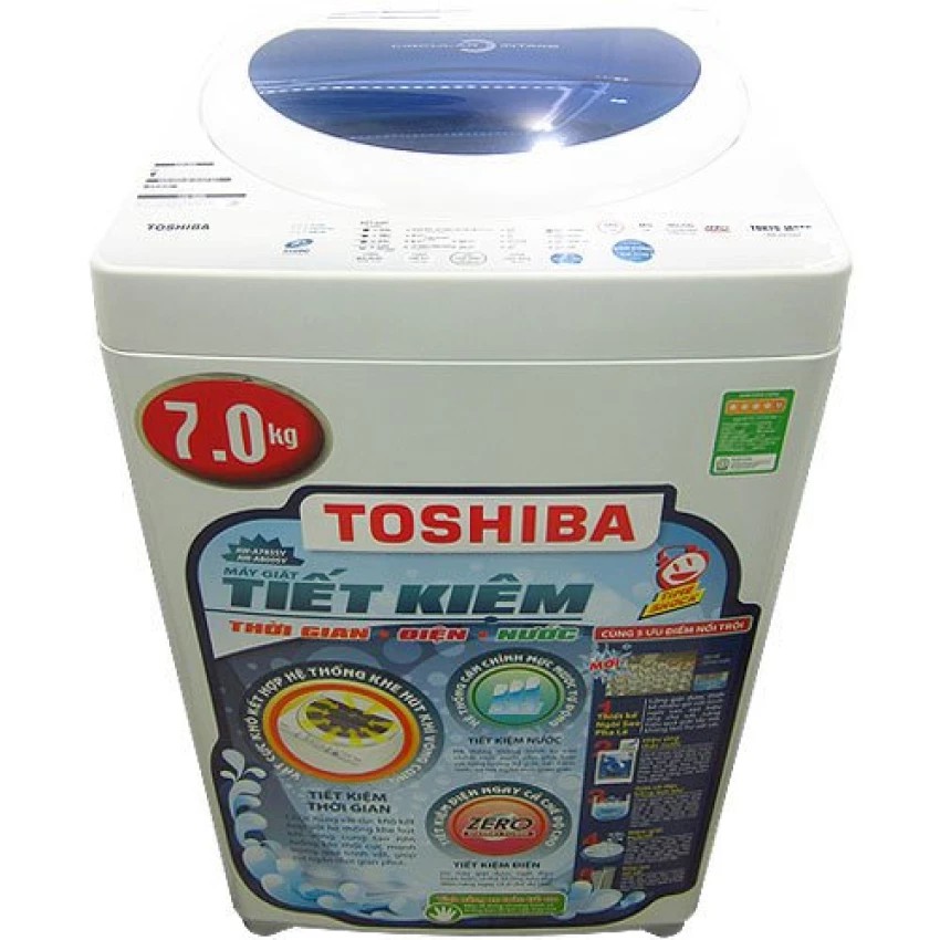 AW-A800SV - Máy Giặt Cửa Trên Toshiba AW-A800SV(WB) (7kg) (SHOP CHỈ BÁN HÀNG TRONG TP HỒ CHÍ MINH)