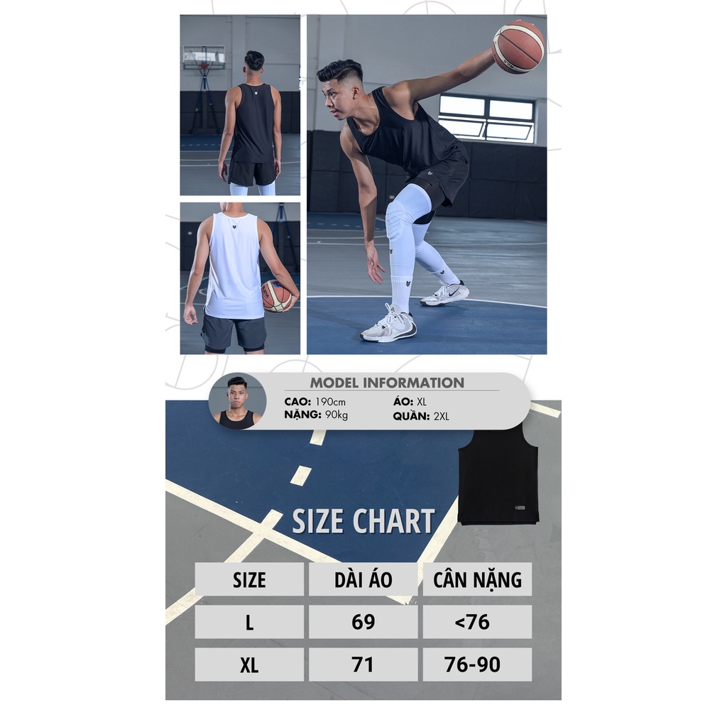 Áo ba lỗ thể thao Redikick Tanktop co giãn thoáng mát chơi Bóng rổ Bóng đá Tập Gym Tennis Bóng chuyền