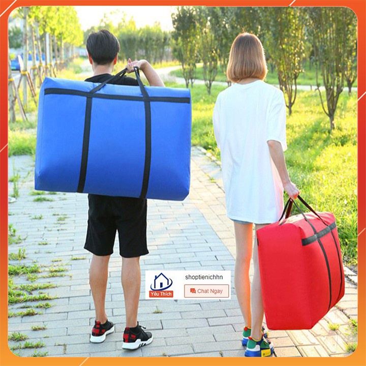 Túi VẢI mang đi du lịch công tác đeo vai, đựng hành lí , đựng đồ chuyển nhà cỡ đại (STIHN)