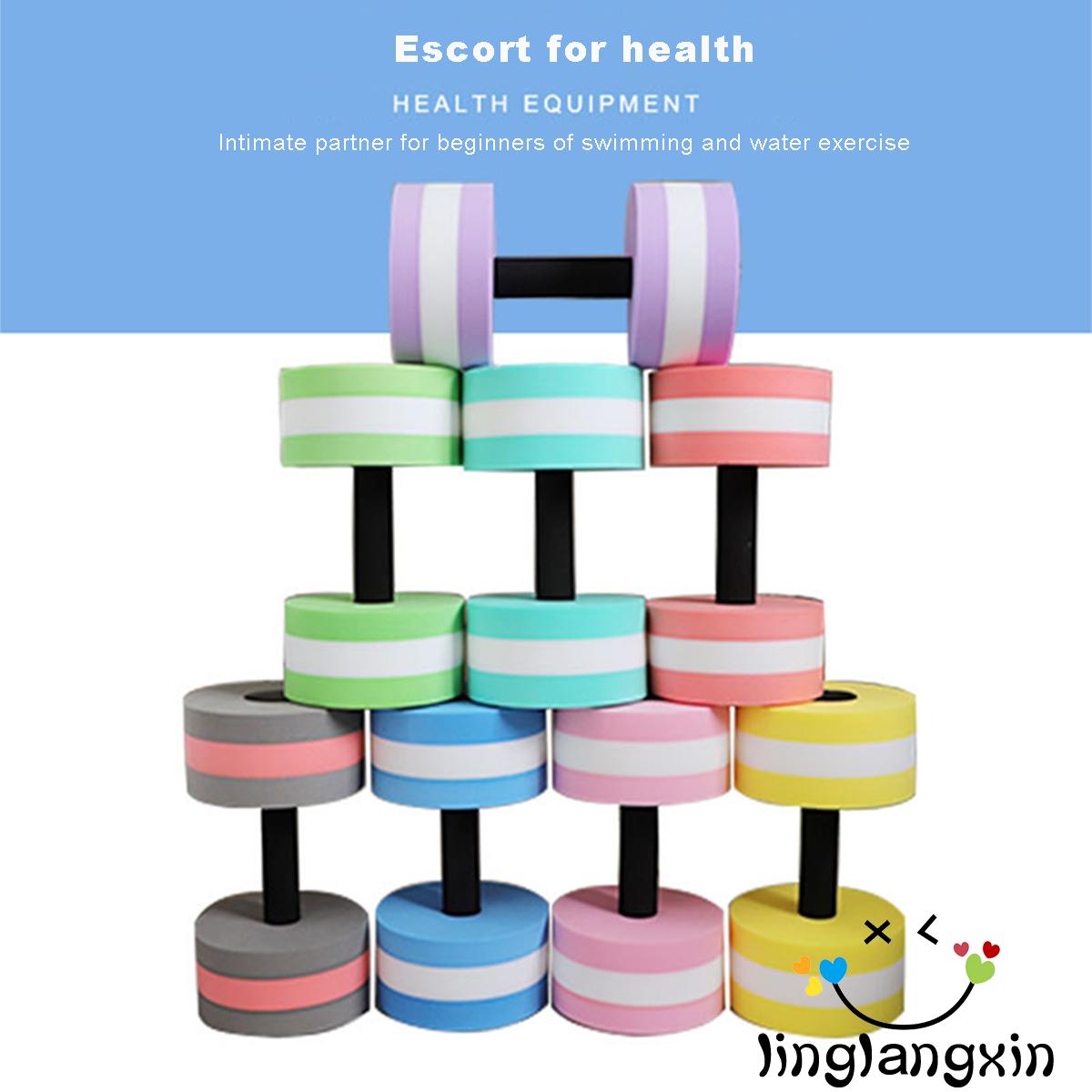 ❀Strawberries❀-2PCS Water Aquatic Barbell EVA Aerobics Dumbbell Pool Aqua Fitness Exercise Medium