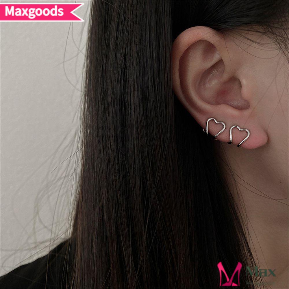 Khuyên Kẹp Vành Tai Hình Trái Tim Kiểu Cách Cho Nam &amp; Nữ
