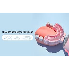 Bàn chải đánh răng chữ U chất liệu silicon cho bé từ 2-6 tuổi