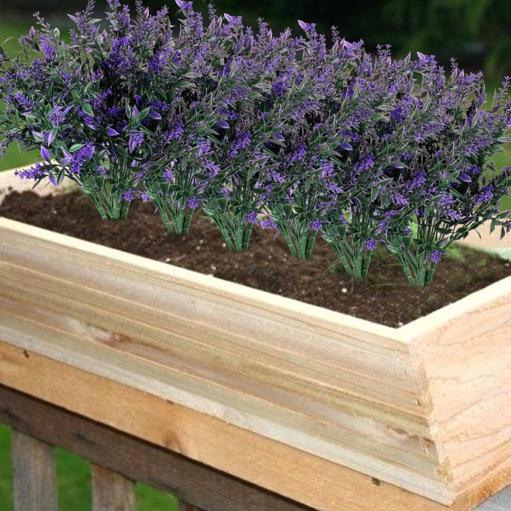 1 bó hoa oải hương nhân tạo dùng cho trang trí nhà cửa DIY