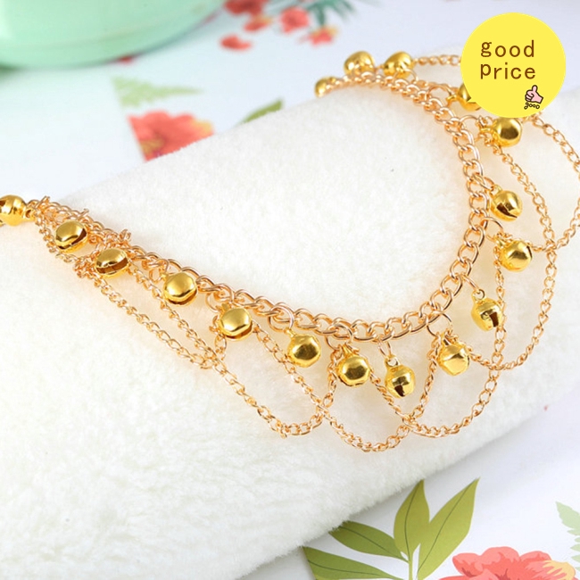 Lắc Chân Kim Loại Phối Tua Rua Có Chuông Dễ Thương Cho Nữ | BigBuy360 - bigbuy360.vn