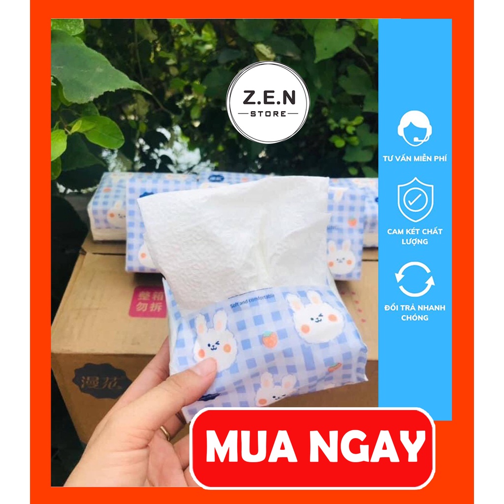 HOTThùng 40 Gói Giấy Ăn Thỏ Trắng Siêu Dai, Siêu Mịn dai dai, mềm mịn, giảm tới bến (Hàng Nội Địa Trung Quốc)