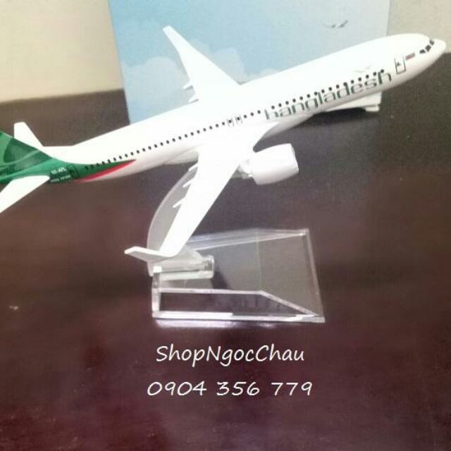 Máy bay mô hình tĩnh Bangladesh B737 16cm
