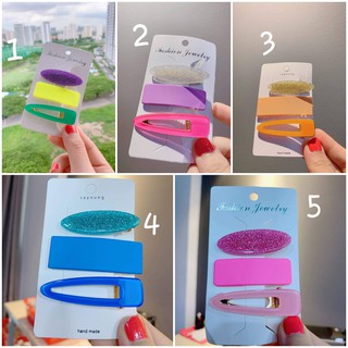 SET 3 kẹp tóc nhiều màu dễ thương