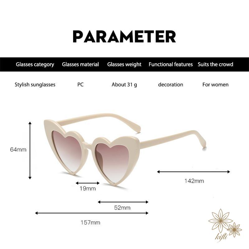Kính Mát Hình Trái Tim Thời Trang Nữ