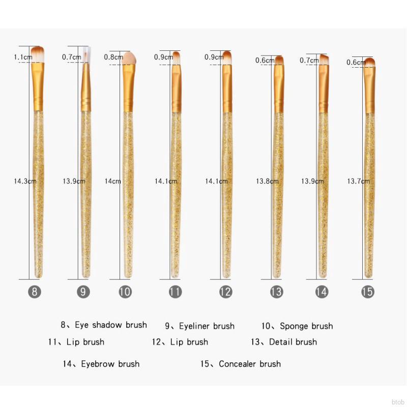 Bộ 15 cọ trang điểm MAANGE