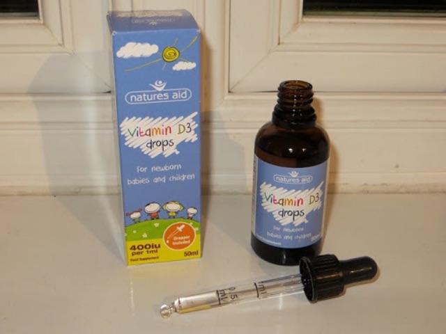 Vitamin D3 Drops Cho bé Natures Aid