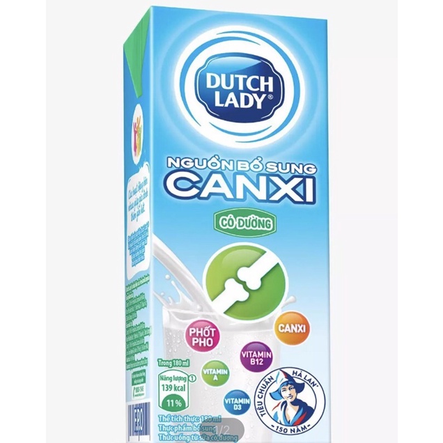 Thùng 48 hộp sữa CANXI 170ml có đường