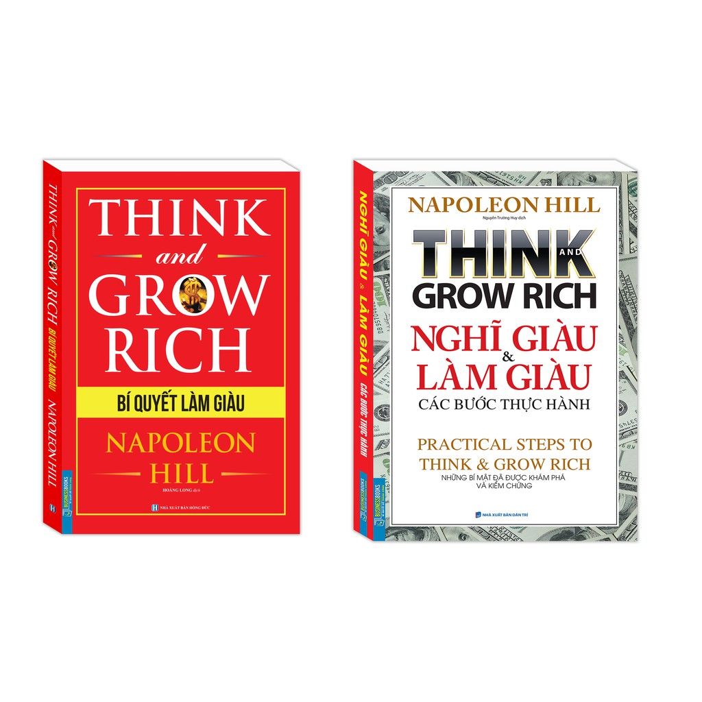 Sách-Combo Bí Quyết Làm Giàu+Nghĩ giàu và làm giàu các bước thực hành