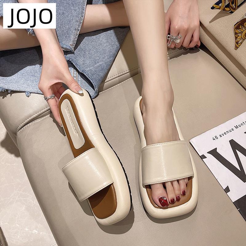 Dép Sandal Đế Xuồng Dày Dặn Phong Cách Hàn Quốc Thời Trang Mùa Hè Cho Nữ