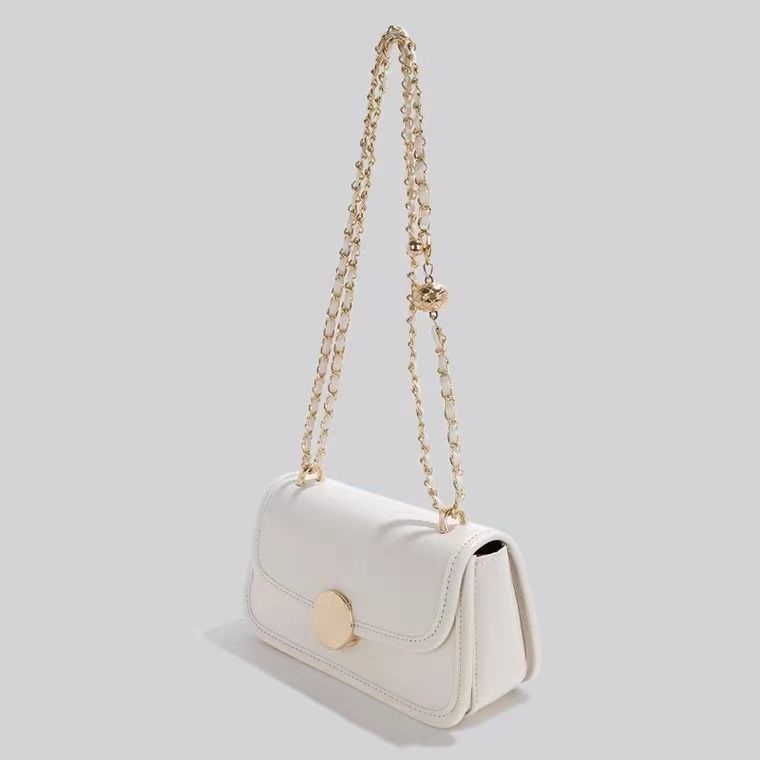 Túi Xách Đeo Vai Kiểu Vuông Nhỏ Phối Dây Xích Thời Trang Mùa Hè Mới Dành Cho Nữ