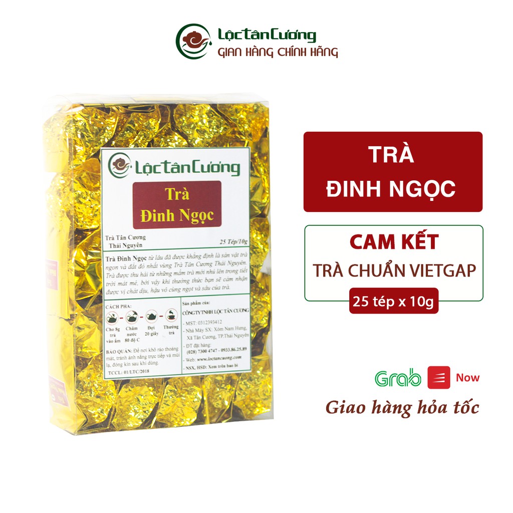 Trà Đinh Ngọc Lộc Tân Cương Hộp 25 Tép 10g | Trà Thái Nguyên Cao Cấp