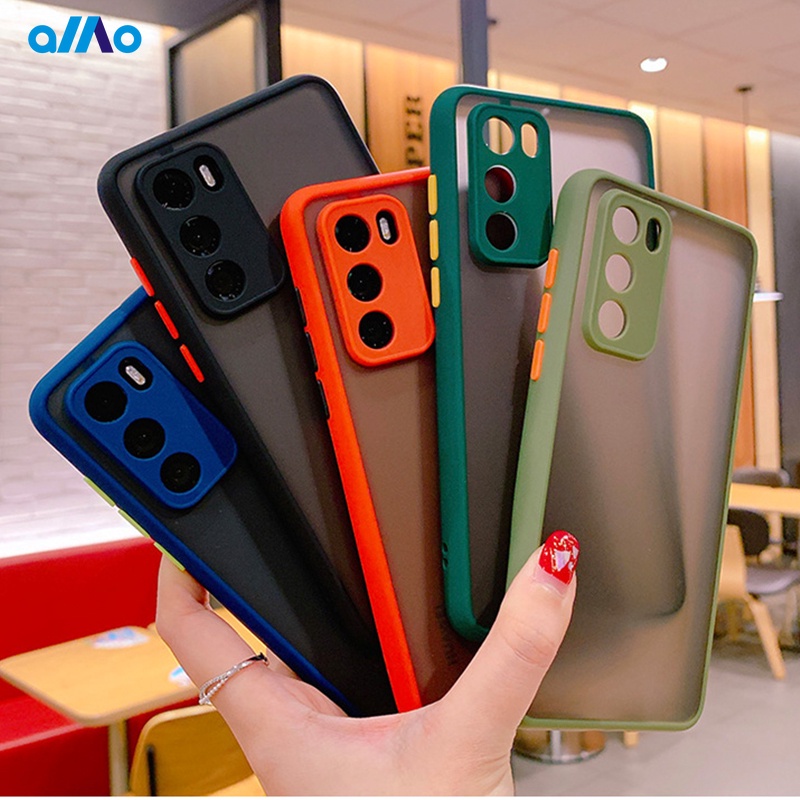 Ốp điện thoại silicon acrylic chống sốc cho Samsung Galaxy A03S Note 20 Ultra S21 Plus S20 Fe 5g A42 A51 A71