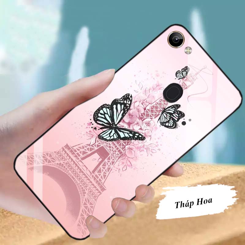 Ốp OPPO F7, F5, F5 Youth Lưng Kính Cường Lực Cao Cấp Mới Nhất