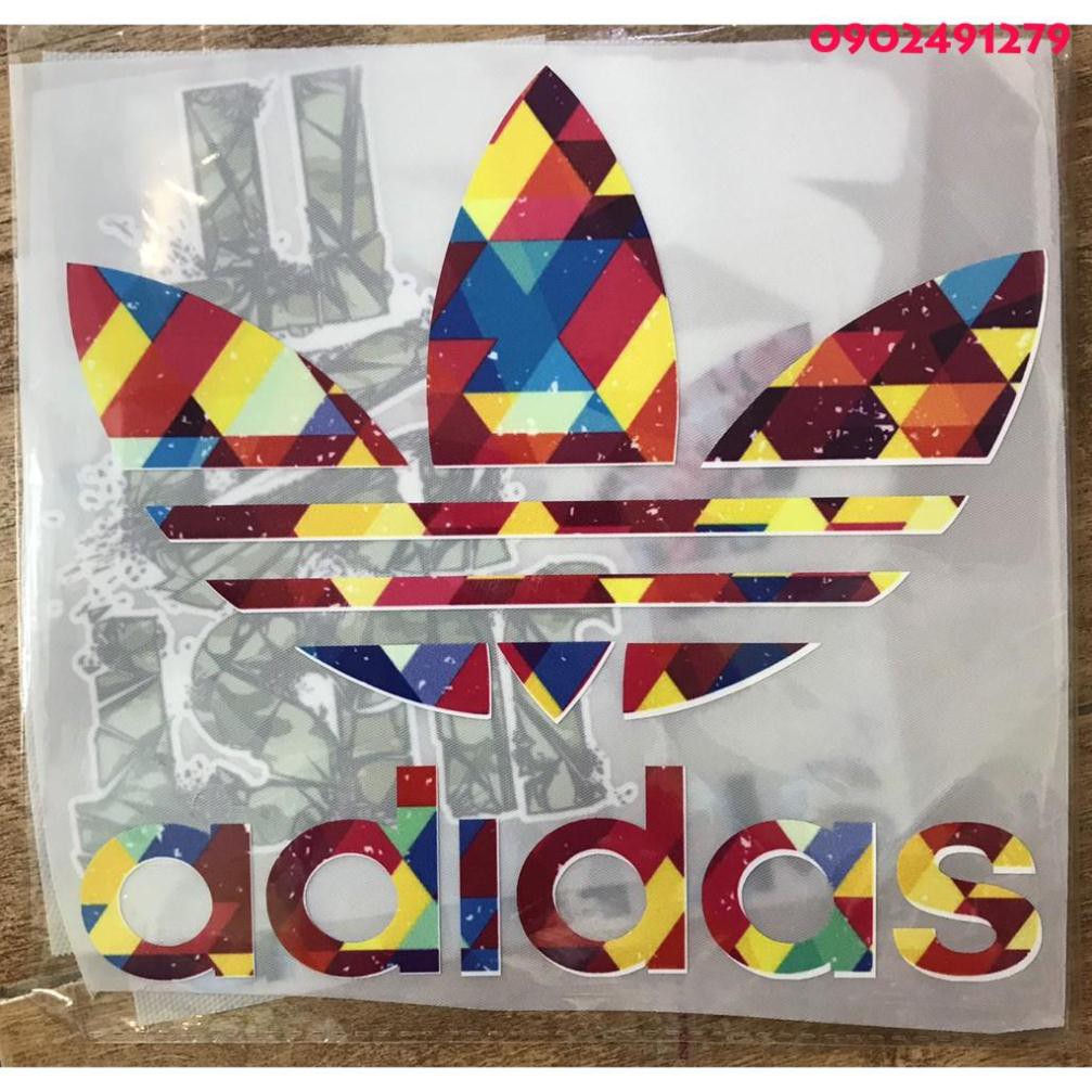 [Giá Sỉ] Hình ủi nhiệt - Mẫu Logo Adidas màu