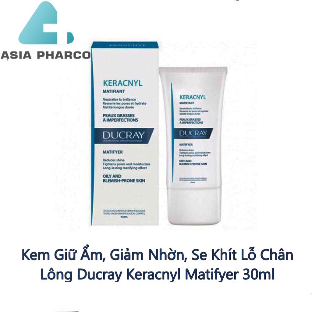 Kem Giữ Ẩm, Giảm Nhờn, Se Khít Lỗ Chân Lông Ducray Keracnyl Matifyer 30ml